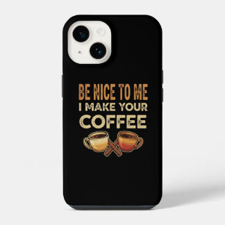 Grappig Barista Cafe Liefhebber Cadeau iPhone 14 Hoesje