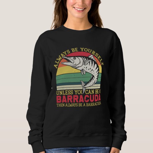 Grappig Barracuda Shirt voor Mannen Vrouwen Barrac (Voorkant)
