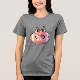 Grappig Baseball Cartoon Personage Tri-Blend Shirt