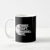 Grappig Baseball Sorry Cant Baseball Bye Baseball  Koffiemok (Links)