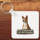 Grappig Basenji-eigenaar Geschenk Sleutelhanger (Voorkant)