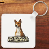 Grappig Basenji-eigenaar Geschenk Sleutelhanger (Achterkant)
