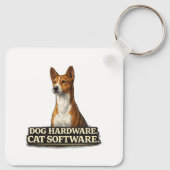 Grappig Basenji-eigenaar Geschenk Sleutelhanger (Achterkant)