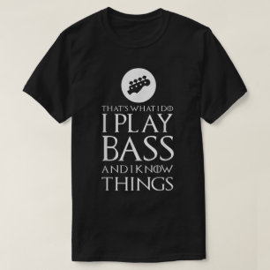 Grappig Basgitarist Gitaarontwerp T-shirt