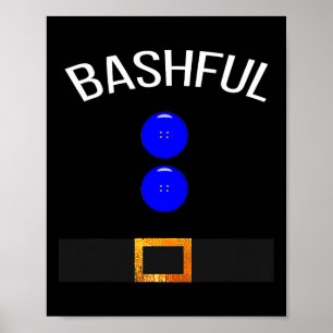 Grappig Bashful Kostuum T Gift Novelty Poster