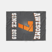 Grappig Basketbal 7e 2019 7 Oude Jaren Sinds Fleece Deken (Voorkant (Horizontaal))