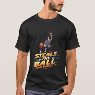 Grappig basketbal cadeau voor Dobermann Pinscher h T-shirt