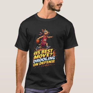 Grappig basketbal cadeau voor Yorkshire Terrier ho T-shirt