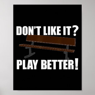 Grappig Basketbal Coach Gift Word Hard Motivatie Poster