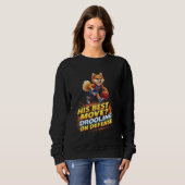 Grappig Basketbal Gift voor Pommerse Spitz Dog Lov Trui (Voorkant volledig)