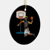 Grappig Basketbal Jesus Speler Christelijk Humor S Keramisch Ornament (Rechts)