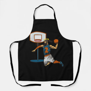 Grappig Basketbal Jesus Speler Christelijk Humor S Schort
