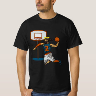Grappig Basketbal Jesus Speler Christelijk Humor S T-shirt