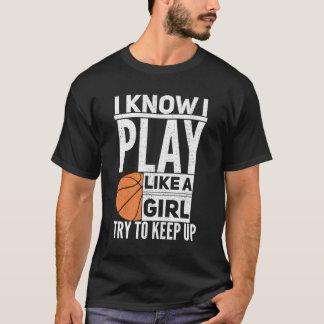 Grappig Basketbal Meisje Gift Hoop Kostuum T-shirt