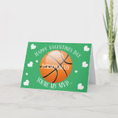 Grappig Basketbal Mijn MVP Valentijns Feestdagen Kaart (Voorkant)