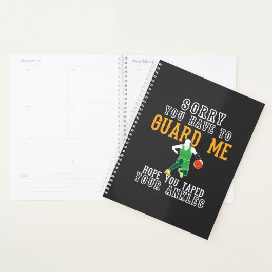 Grappig Basketbal Planner (Display)