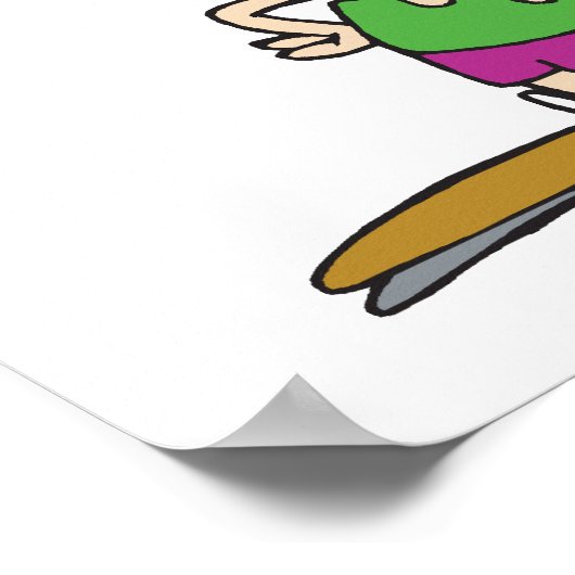 grappig basketbal poster (Hoek)