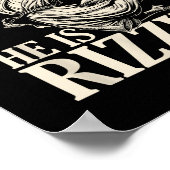 Grappig basketbal spelen Pasen hij is Rizzin Poster (Hoek)