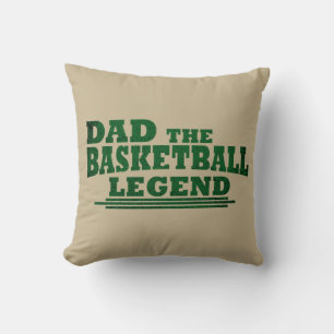 Grappig basketbal vader cadeau kussen