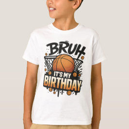 Grappig Basketbal Verjaardag T-Shirt Design voor m