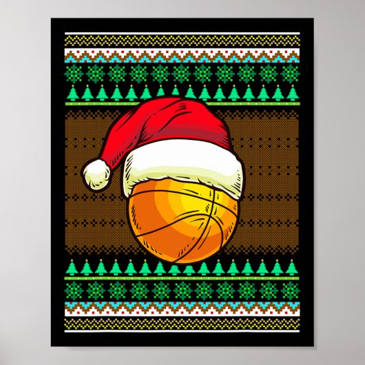 Grappig Basketbal voor mannen Jongens Ontwerp Leli Poster (Voorkant)