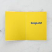 Grappig Basset Hound Ears die naar je congraties k Kaart (Binnen)