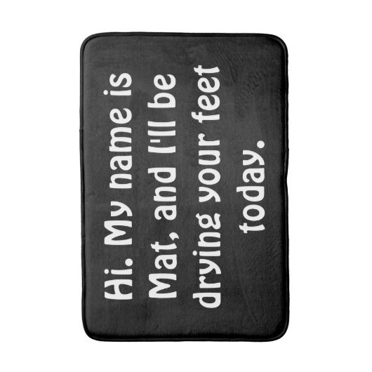 Grappig Bath Mat. Badmat (Voorkant Verticaal)