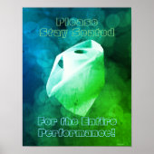 Grappig Bathroom Signs, Potty Humor. Retro Poster (Voorkant)