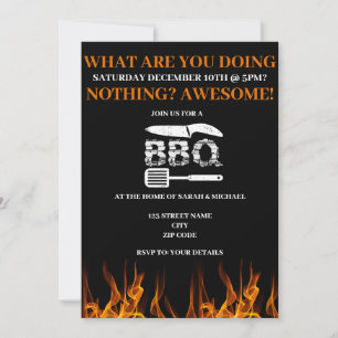Grappig BBQ-achtertuinfeest Kaart