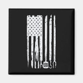 Grappig BBQ design! Voor de liefhebbers van roken, Magneet (Voorkant)