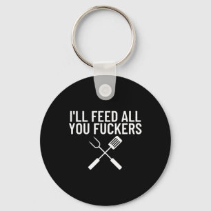 Grappig Bbq Geschenk Voor Papa's Ik Zal Allemaal J Sleutelhanger