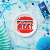 grappig BBQ-Gezegde Papieren Bordje (Feest)