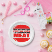 grappig BBQ-Gezegde Papieren Bordje (Feest)