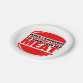 grappig BBQ-Gezegde Papieren Bordje (Gekanteld)