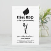 Grappig BBQ Graduation Party Kaart (Staand voorkant)
