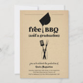 Grappig BBQ Graduation Party Kaart (Voorkant)