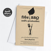 Grappig BBQ Graduation Party Kaart