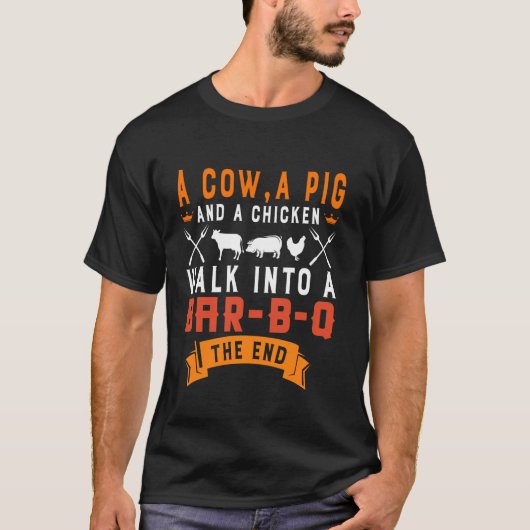 Grappig BBQ grap cadeau voor Grill Master u2013 Ko T-shirt (Voorkant)