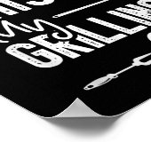Grappig BBQ Grill Party - Dit is mijn grillen _1 Poster (Hoek)