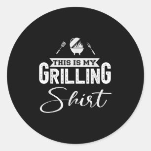 Grappig BBQ Grill Party - Dit is mijn grillen Ronde Sticker