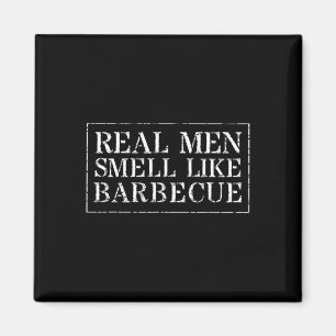 Grappig Bbq Grillen Cadeau T Shirt Echte Mannen Ru Magneet