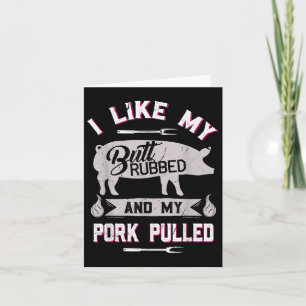 Grappig BBQ Grilling Quote Varken Geplaatst Varken Kaart
