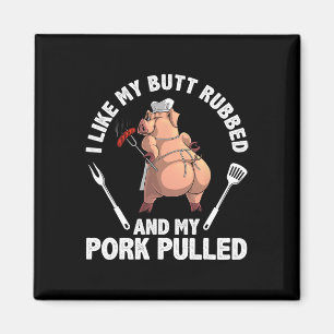 Grappig Bbq-ontwerp voor mannen vrouwen Bbq-liefhe Magneet