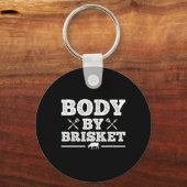 Grappig Bbq-ontwerp voor mannen vrouwen Bbq-roken  Sleutelhanger (Voorkant)
