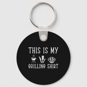 Grappig BBQ Roker Grill &versterker; Barbecue Vark Sleutelhanger