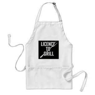 Grappig BBQ Schort - Licentie voor Grill