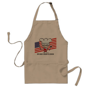 Grappig BBQ-schort voor vader Beige Standaard Schort