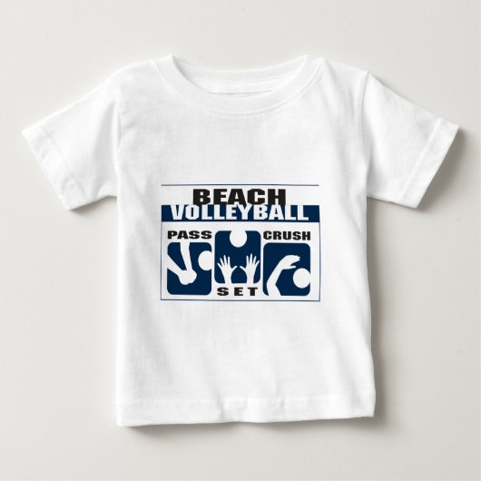 Grappig beachvolleybal T-shirt (Voorkant)