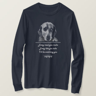 Grappig Beagle bedelen T-shirt