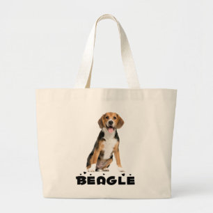 Grappig Beagle Gift Schattige Puppy Hondenliefhebb Grote Tote Bag